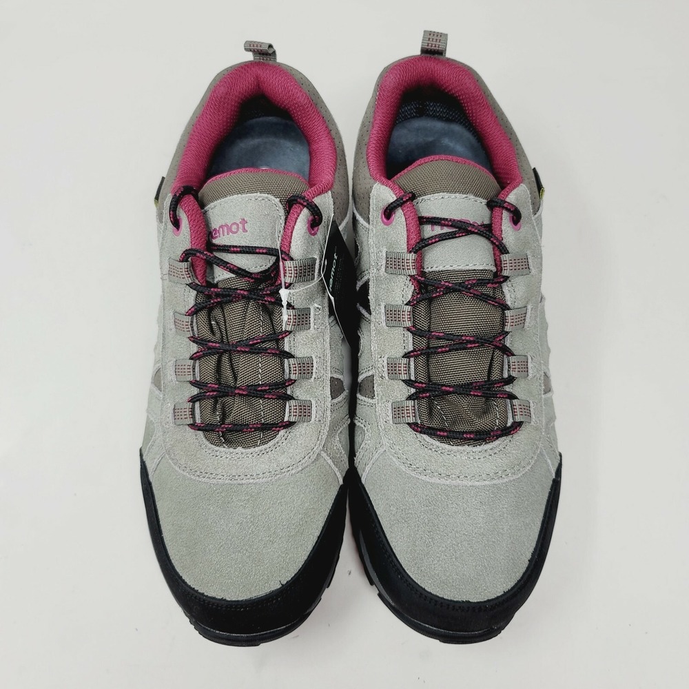 Riemot Women's Hiking Shoes Sz 11 M Low Top Waterproof Casual Gray Pink - Picture 4 of 9